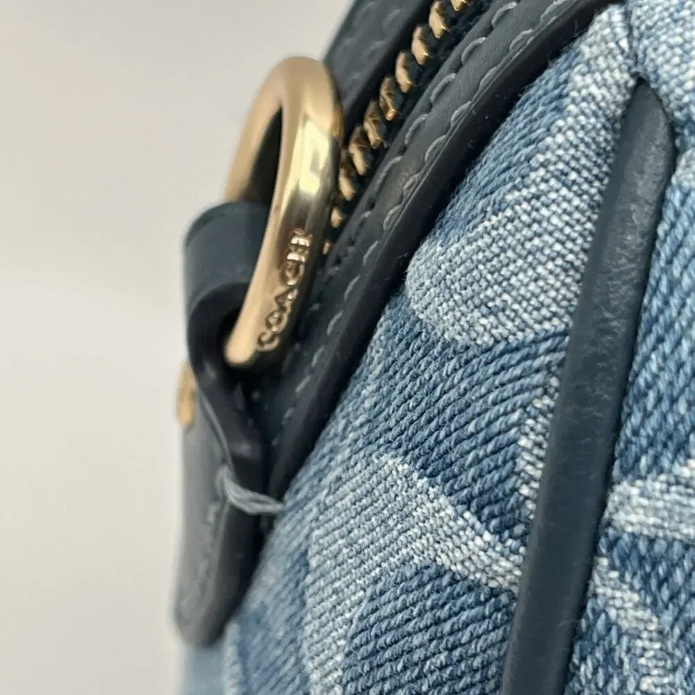 COACH Mini Rowan Crossbody Bag Signature Denim Logo Handbag CDQ36 NWT